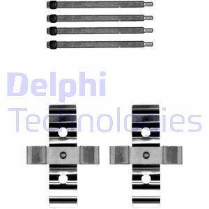 LX0702 Комплектующие, дисковые тормозные колодки DELPHI     