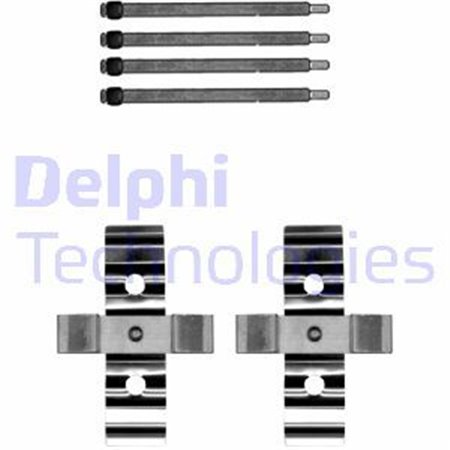 LX0702 Комплектующие, колодки дискового тормоза DELPHI