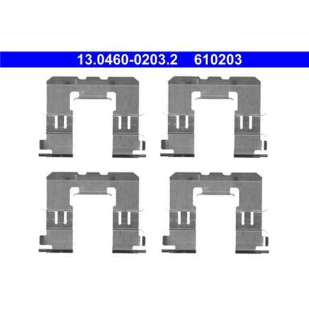 13.0460-0203.2 Lisakomplekt, ketaspiduriklotsid ATE
