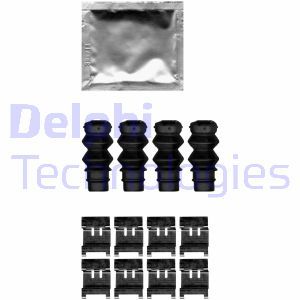 LX0631 Комплектующие, дисковые тормозные колодки DELPHI     