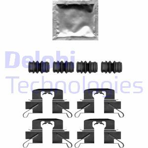 LX0696 Комплектующие, дисковые тормозные колодки DELPHI     