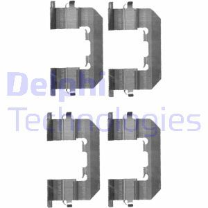 LX0653 Комплектующие, колодки дискового тормоза DELPHI - Top1autovaruosad