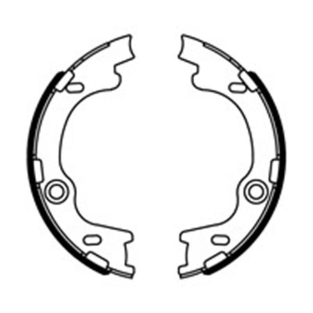 C00325ABE Brake Shoe Set, parking brake ABE