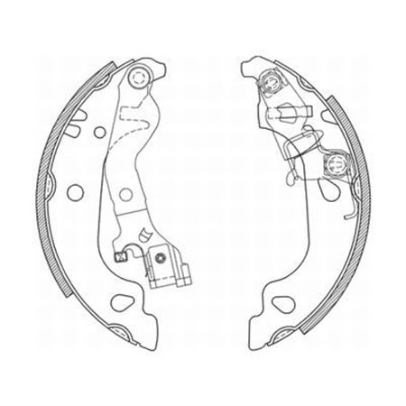 C0F018ABE Brake Shoe Set ABE