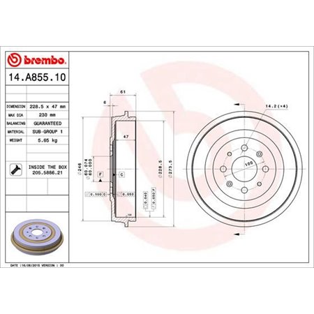 14.A855.10 Jarrurumpu BREMBO