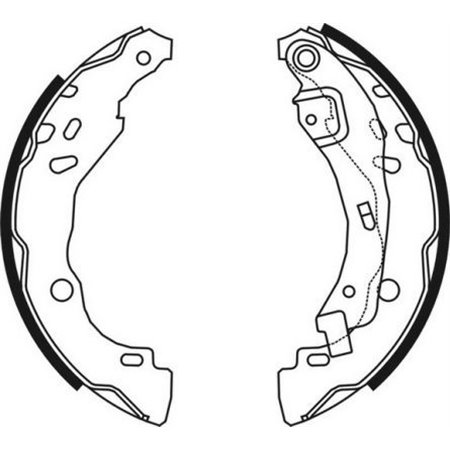 C0R023ABE Brake Shoe Set ABE