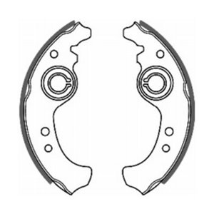 C0F001ABE Brake Shoe Set ABE - Top1autovaruosad