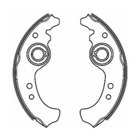 C0F001ABE Brake Shoe Set ABE