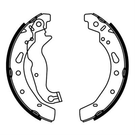 C0G055ABE Brake Shoe Set ABE