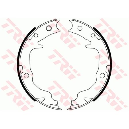 GS8804 Brake Shoe Set, parking brake TRW