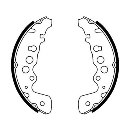 C08018ABE Brake Shoe Set ABE