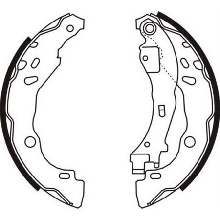 C0C020ABE Brake Shoe Set ABE