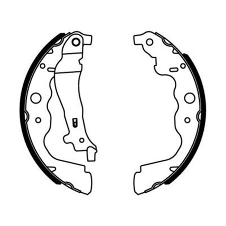 C0R031ABE Brake Shoe Set ABE