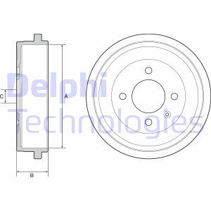 BF549 Brake Drum DELPHI - Top1autovaruosad