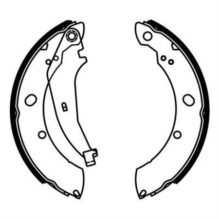 C0Y009ABE Brake Shoe Set ABE