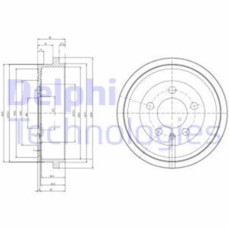 BF463 Brake Drum DELPHI