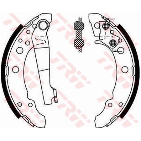 GS8166 Комплект тормозных колодок TRW