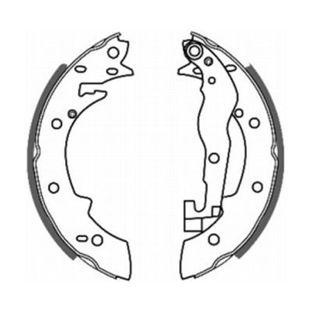 C0P001ABE Brake Shoe Set, parking brake ABE