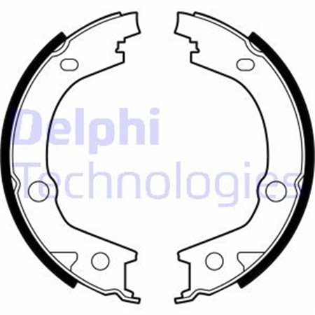 LS2001 Комплект тормозных колодок, стояночный тормоз DELPHI     