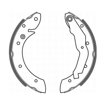 C0B005ABE Brake Shoe Set ABE