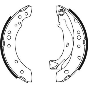 C0C019ABE Комплект тормозных колодок, барабанный тормоз ABE     