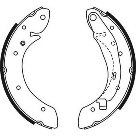 C0R030ABE Brake Shoe Set ABE