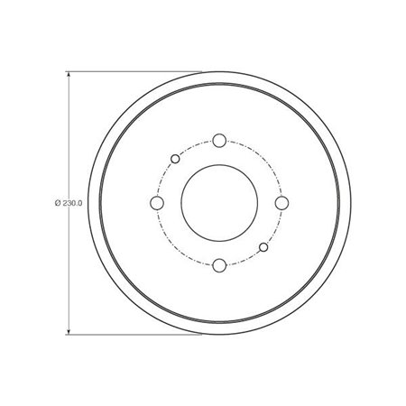 DB4443 Brake Drum TRW