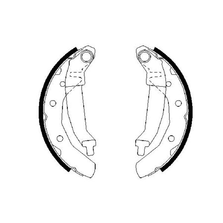 0 986 487 628 Piduriklotside komplekt BOSCH