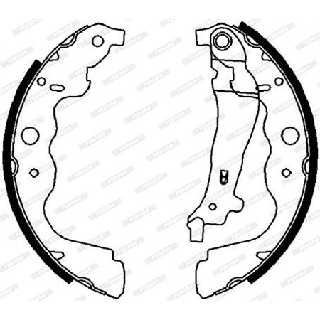 FSB4031 Комплект тормозных колодок FERODO