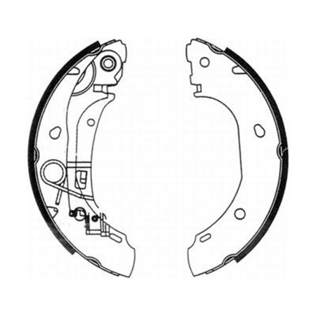 C0F025ABE Brake Shoe Set ABE