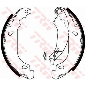 GS8669 Brake Shoe Set TRW - Top1autovaruosad