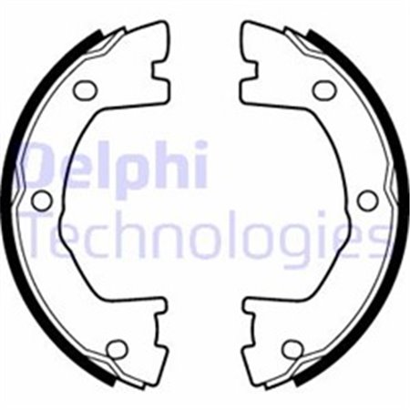 LS2115 Brake Shoe Set, parking brake DELPHI