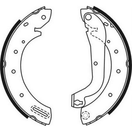 C01046ABE Brake Shoe Set ABE