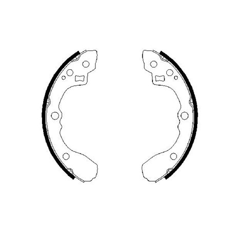 0 986 487 687 Brake Shoe Set BOSCH