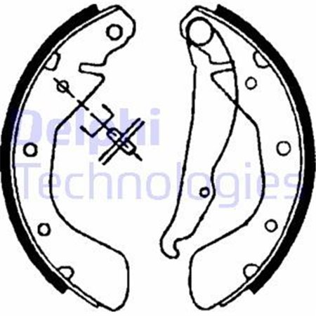 LS1621 Комплект тормозных колодок DELPHI