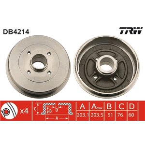 DB4214  Piduritrummel TRW 