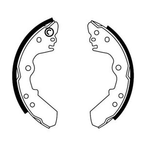 C0X011ABE Brake Shoe Set ABE - Top1autovaruosad