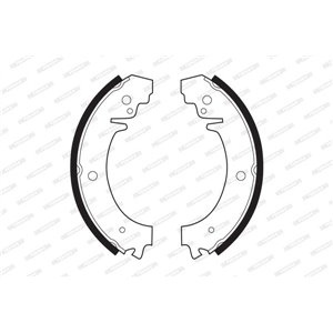 FSB59 Brake Shoe Set FERODO - Top1autovaruosad