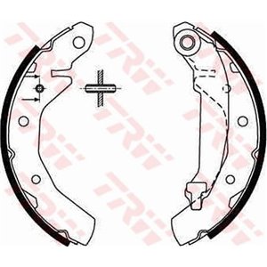 GS8645 Brake Shoe Set TRW - Top1autovaruosad