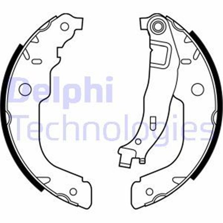 LS2000 Brake Shoe Set DELPHI