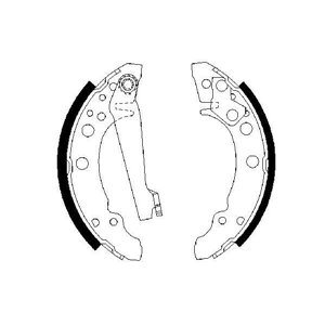 0 986 487 002  Brake shoe BOSCH 