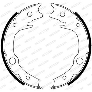 FSB4014 Piduriklotside komplekt,seisupidur FERODO - Top1autovaruosad