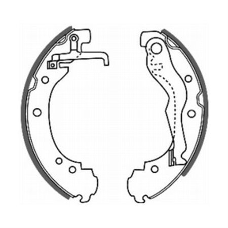 C0W011ABE Brake Shoe Set ABE