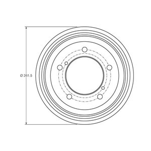 DB4421  Brake drum TRW 