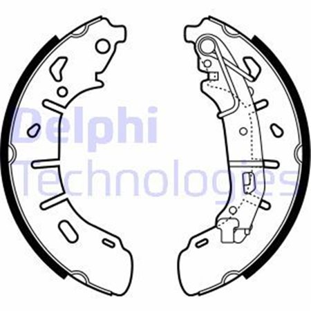 LS2050 Комплект тормозных колодок DELPHI