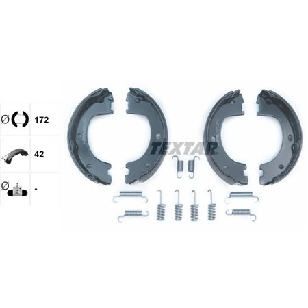 91069000 Bromssko Set, parkeringsbroms TEXTAR