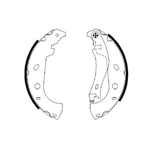 0 986 487 559 Brake Shoe Set BOSCH - Top1autovaruosad