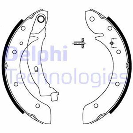 LS1716 Brake Shoe Set DELPHI