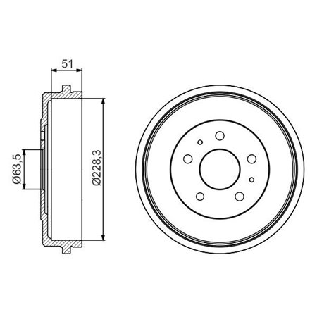 0 986 477 219 Тормозной барабан BOSCH