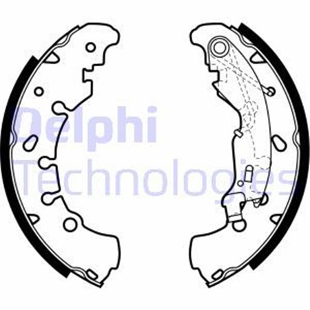 LS1980 Brake Shoe Set DELPHI